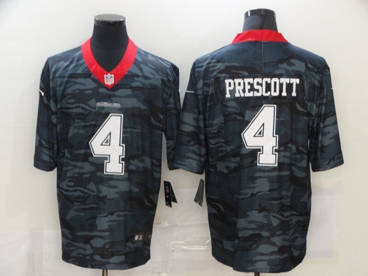 Dallas Cowboys #4 Dak Prescott 20 Camo Adult 855