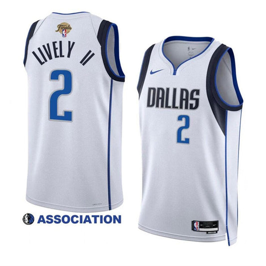 Dallas Mavericks #2 Dereck Lively II White 2024 Finals Association Edition