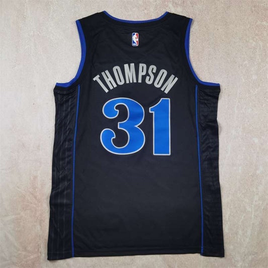 Dallas Mavericks #31 Klay Thompson Hot Press Mavericks 31 Black City Edition s-xxl Style 1