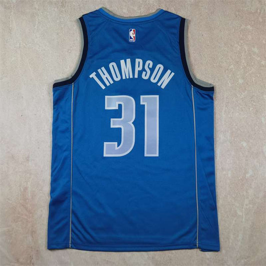 Dallas Mavericks #31 Klay Thompson Hot Press Mavericks 31 Blue s-xxl Style 1