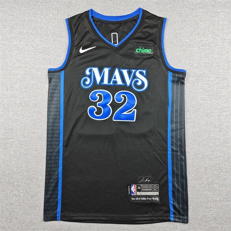 Dallas Mavericks #32 Cooper Flagg 25 Mavericks 32 Black City Edition Style 2