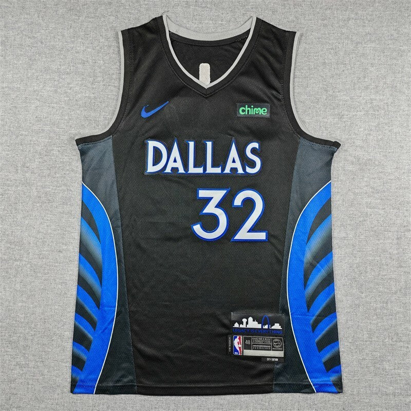 Dallas Mavericks #32 Cooper Flagg 26 Mavericks 32 Black City Edition Style 4