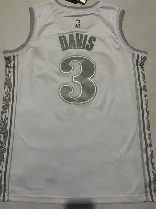 Dallas Mavericks #3 Anthony Davis Mavericks 3 # White Style 2