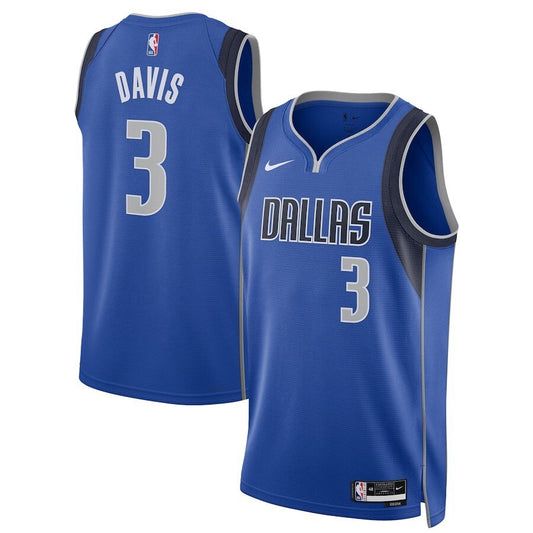 Dallas Mavericks #3 Anthony Davis Unisex Swingman Player Jersey - Icon Edition - Blue