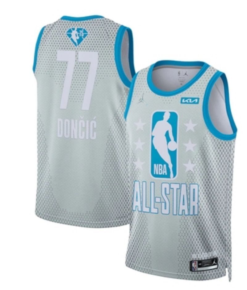 Dallas Mavericks #77 Luka Doncic 2022 Mavericks 77 All-Star Style 3