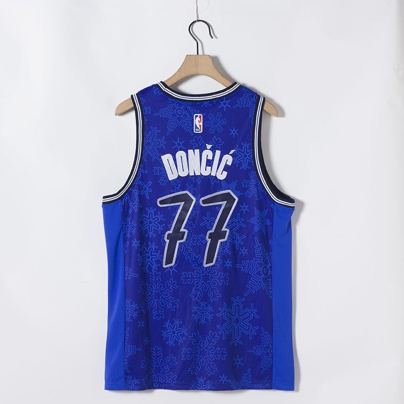 Dallas Mavericks #77 Luka Doncic Mavericks 77 Edition Jersey Style 2