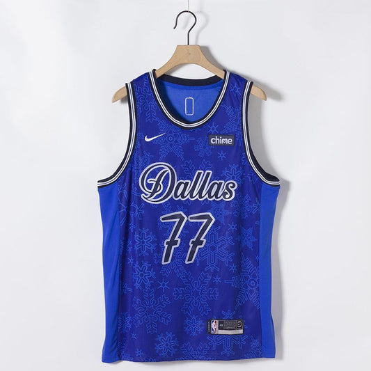 Dallas Mavericks #77 Luka Doncic Mavericks 77 Edition Jersey Style 3