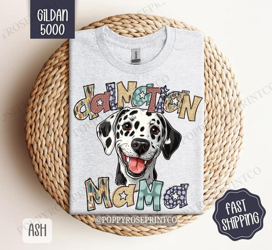 Dalmatian Mama Shirt Gildan, Dog Mom Women's Tee, Cute Women's Tshirt Plus Sizes Hoodie, Sweatshirt | WearSparks.com