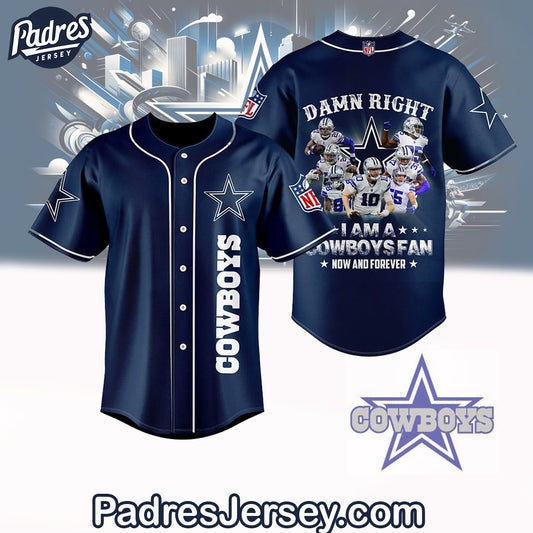 Damn Right Dallas Cowboys Baseball Jersey Outfit - Padres Jersey Oasis: Elevate Your Baseball Style Game... (Image 1)