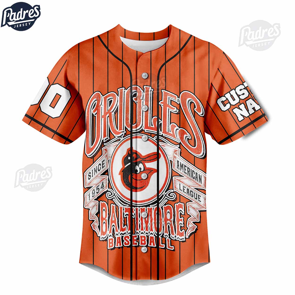 Damn Right I Am A Baltimore Orioles Fan Now And Forever Custom Baseball Jersey - Padres Jersey Oasis: Elevate... (Image 3)
