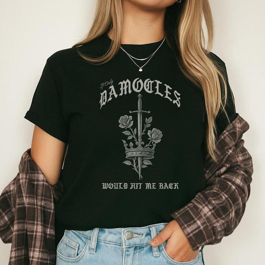 Damocles Vessel Gothic T Shirt, Metal Music Apparel, Unisex Tee Gift, Gift For Music Lover, Unisex Short Sleeve Tee...