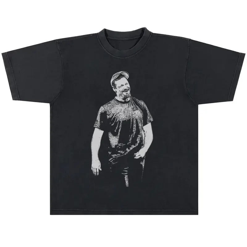 Dan Campbell Vintage Urban Heavy Washed Lion.s Menswear Top with Original Design, Stylish Fit Cotton T-Shirt Tee, Casual...