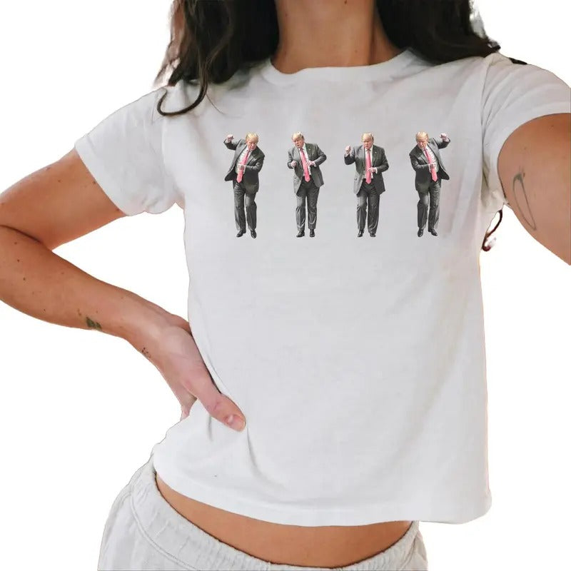 Dancing Trump Baby Tee, Trump Vance Baby Tee, Trump 2024, Daddys Home, Republican Baby Tee, Funny Gift Casual Crewneck...