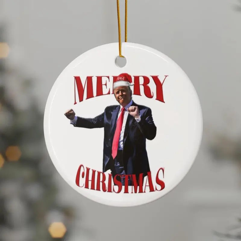 Dancing Trump Ornament, Christmas Republican Ornament, Conservative Gift, Trump Christmas Ornament Gift, Trump Ornament,...