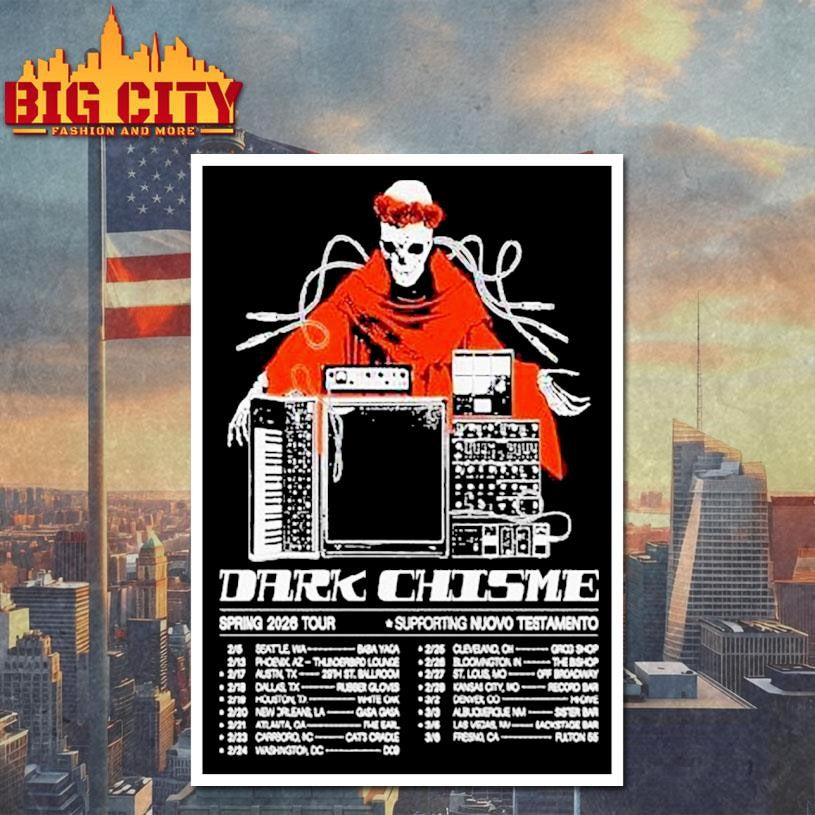 Dark Chisme Spring 2026 Tour Dates Skeleton Shirt