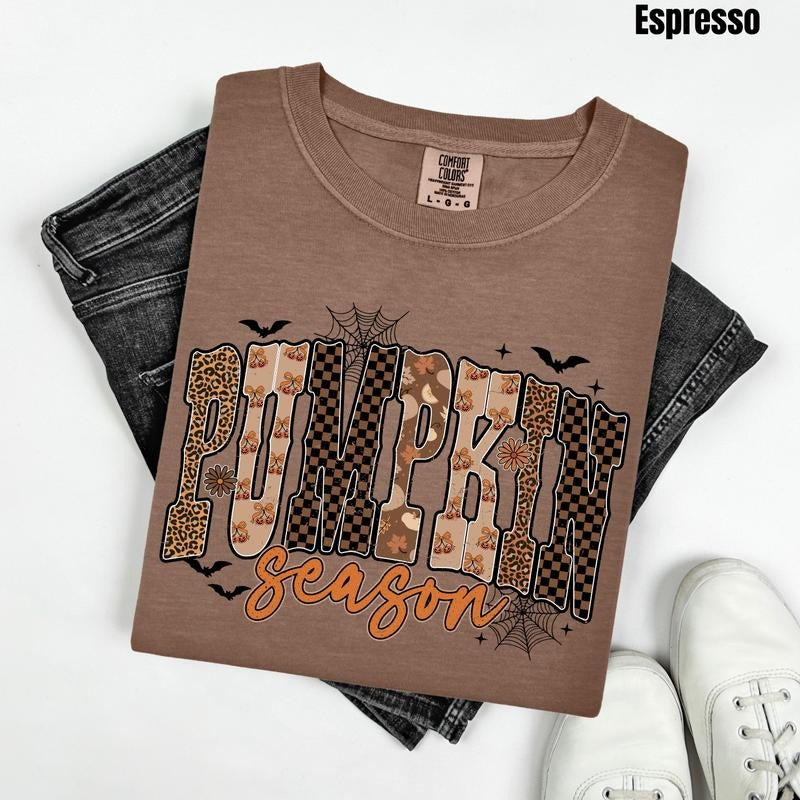 Dark Mix Pumpkin Season Comfort Colors T-Shirt 'NLB' Hoodie, Sweatshirt | WearSparks.com