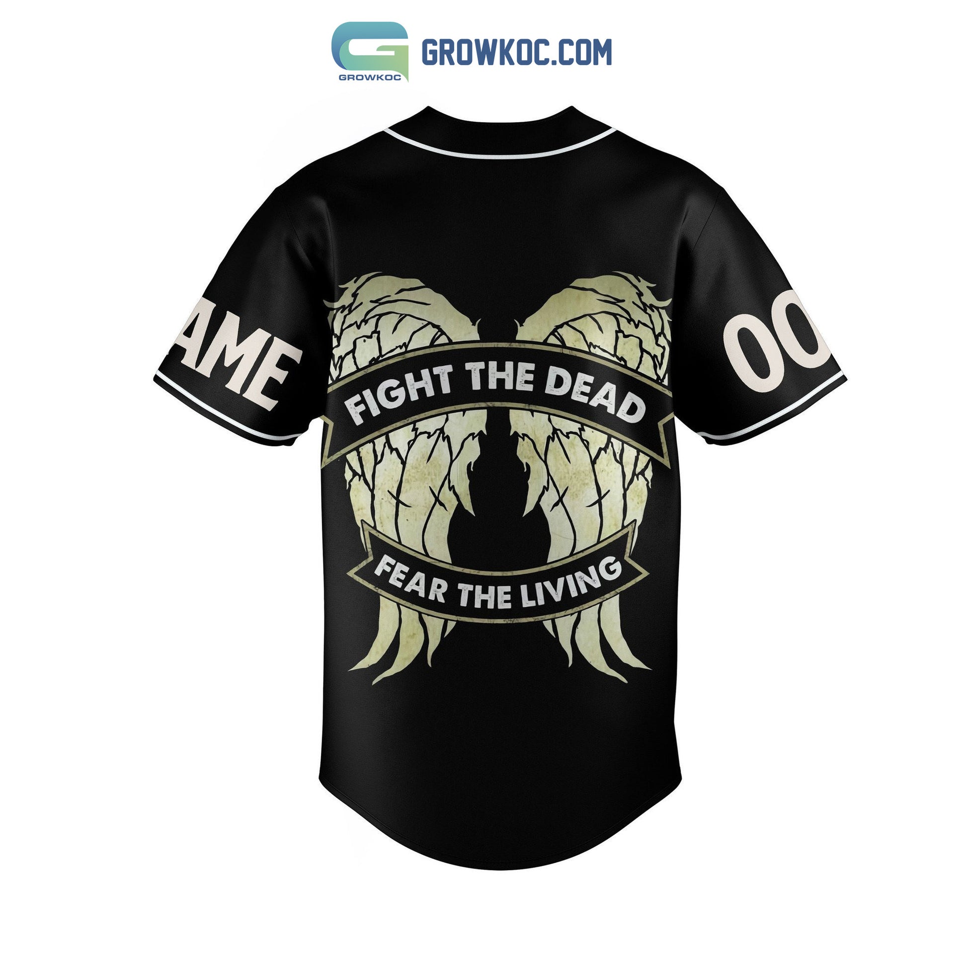Daryl Dixon’s Post Apocalyptic Fight The Dead Fear The Living Personalized Baseball Jersey