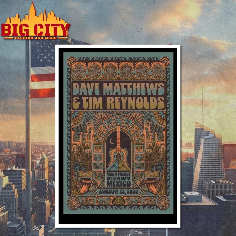 Dave Matthews And Tim Reynolds Riviera Maya Mexico 1.22.2026 Poster shirt