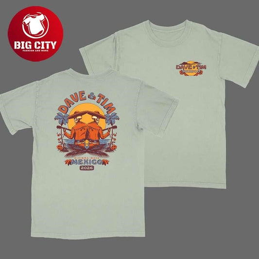 Dave Matthews Band And Tim Reynolds Riviera Maya Mexico Two Sided Shirt