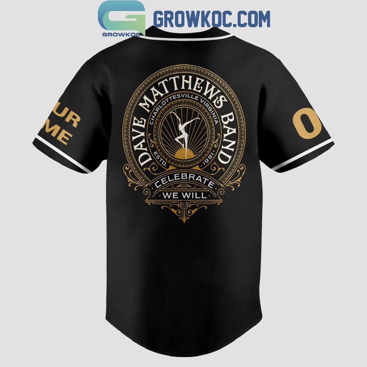 Dave Matthews Band Hall Of Fame Rock And Roll Personalized Baseball Jersey
