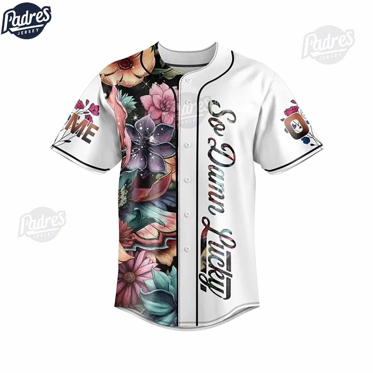 Dave Matthews Band So Damn Lucky Custom Baseball Jersey - Padres Jersey Oasis: Elevate Your Baseball Style Game... (Image 3)