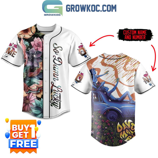 Dave Matthews Band So Damn Lucky Personalized Baseball Jersey