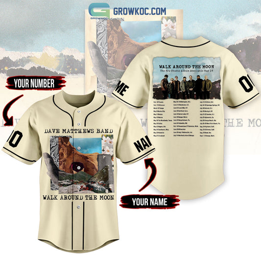 Dave Matthews Band Walk Around The Moon Personalized Baseball Jersey