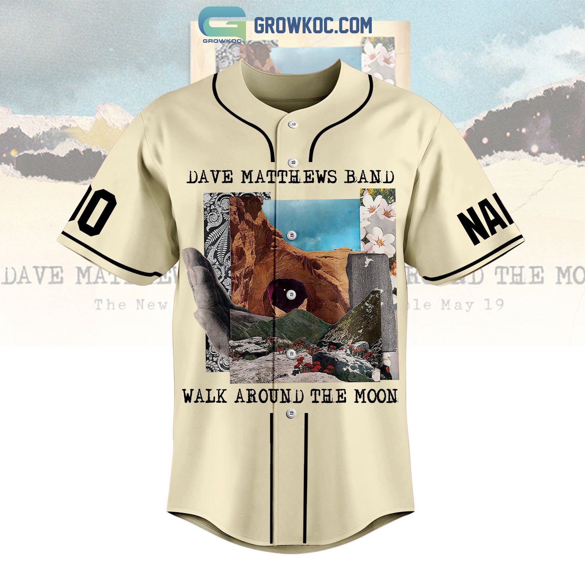 Dave Matthews Band Walk Around The Moon Personalized Baseball Jersey