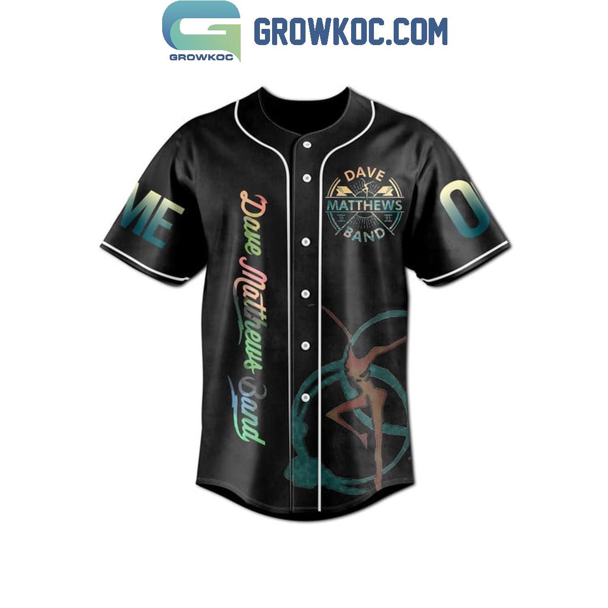 Dave Matthews Band We Will Celebrate Personalized Baseball Jersey