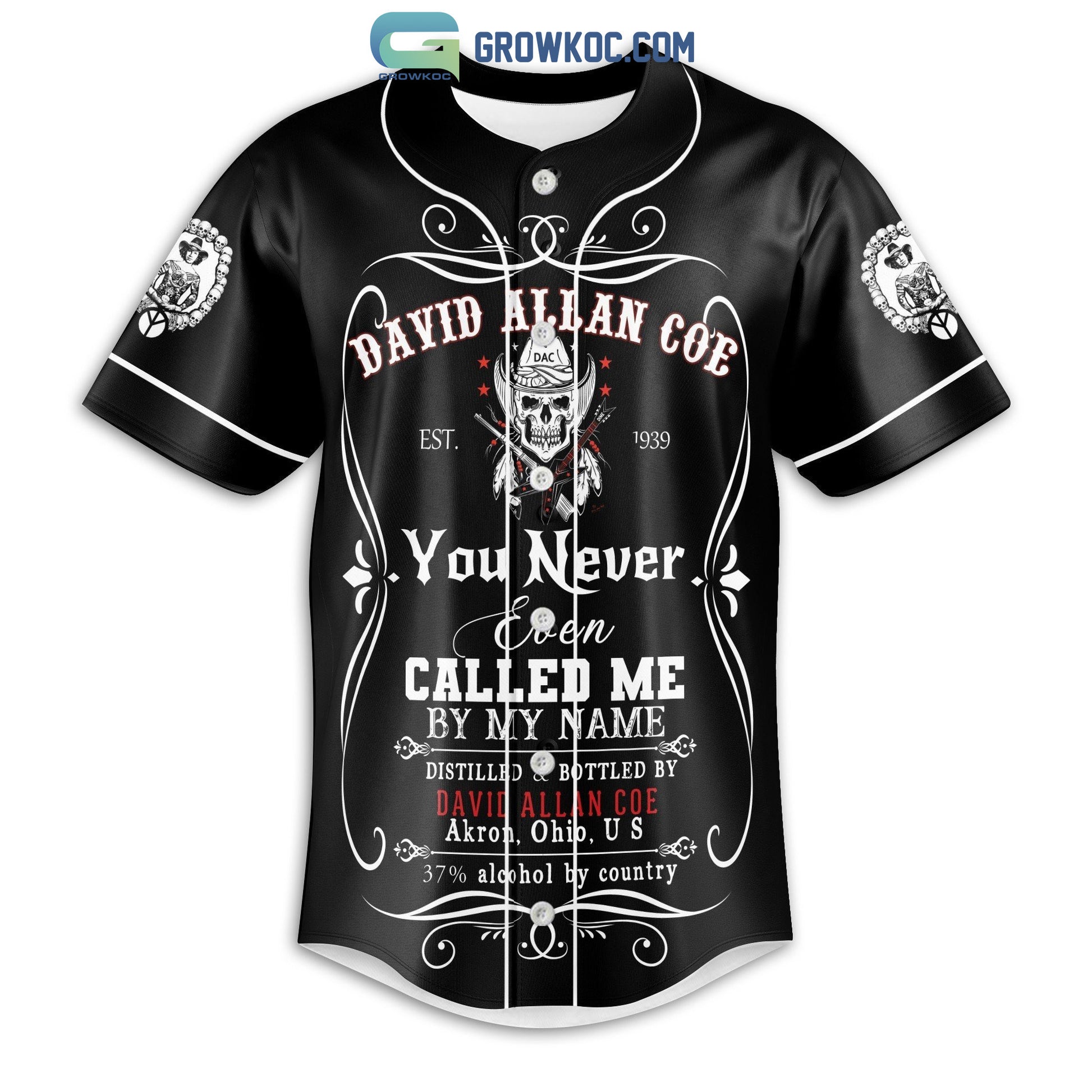David Allan Coe Personalized Baseball Jersey