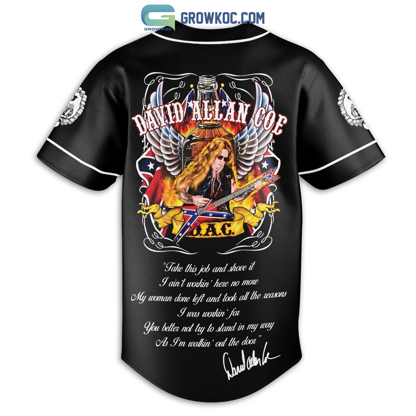 David Allan Coe Personalized Baseball Jersey