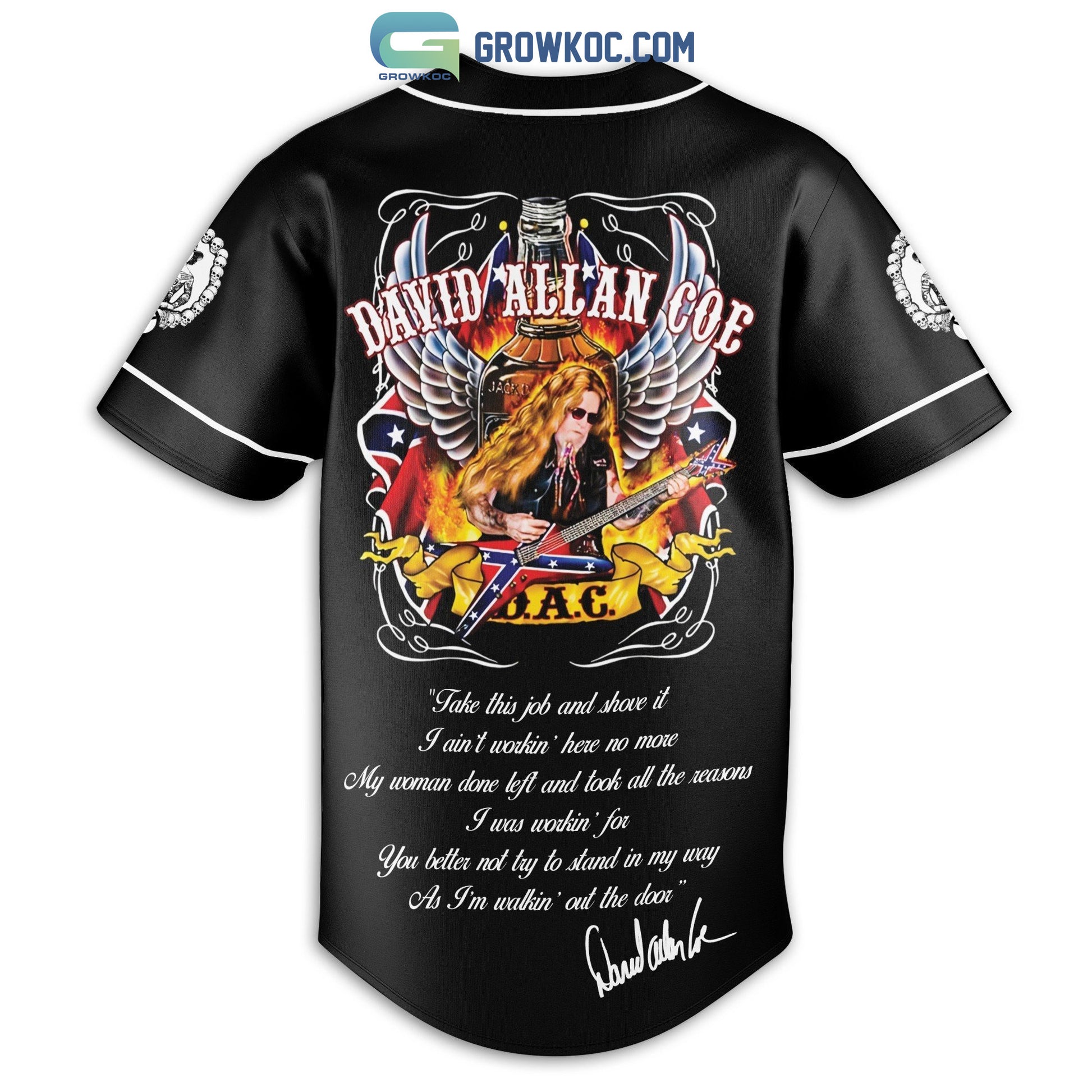 David Allan Coe Personalized Baseball Jersey