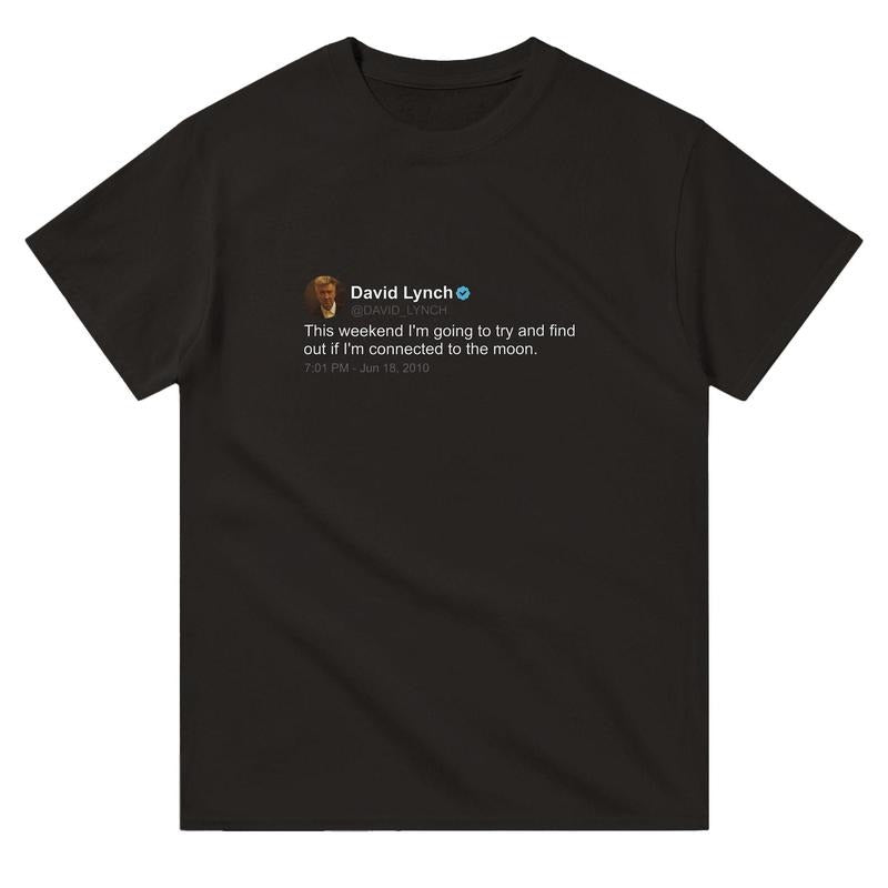 David Lynch T Shirt, twitter quote, Black Hoodie, Sweatshirt | WearSparks.com