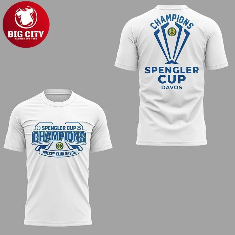 Davos Hockey Club 2025 Spengler Champions Cup Two Sided Shirt