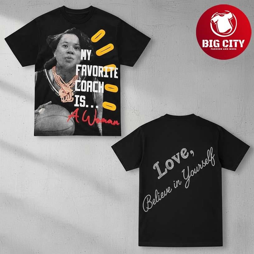 Dawn Staley Gamecock My Favorite Coach Is A Woman Two Sided Shirt
