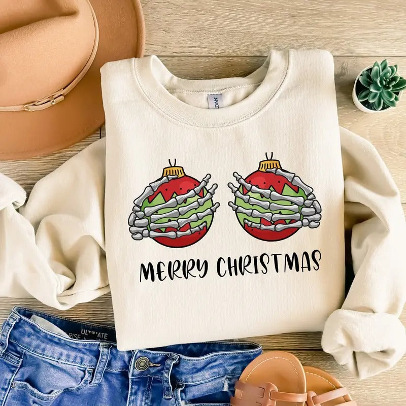 Dead Inside Skeleton Christmas Sweatshirt Sarcastic Christmas Coffee Shirt Merry Christmas Shirt Coffee Lover Christmas...