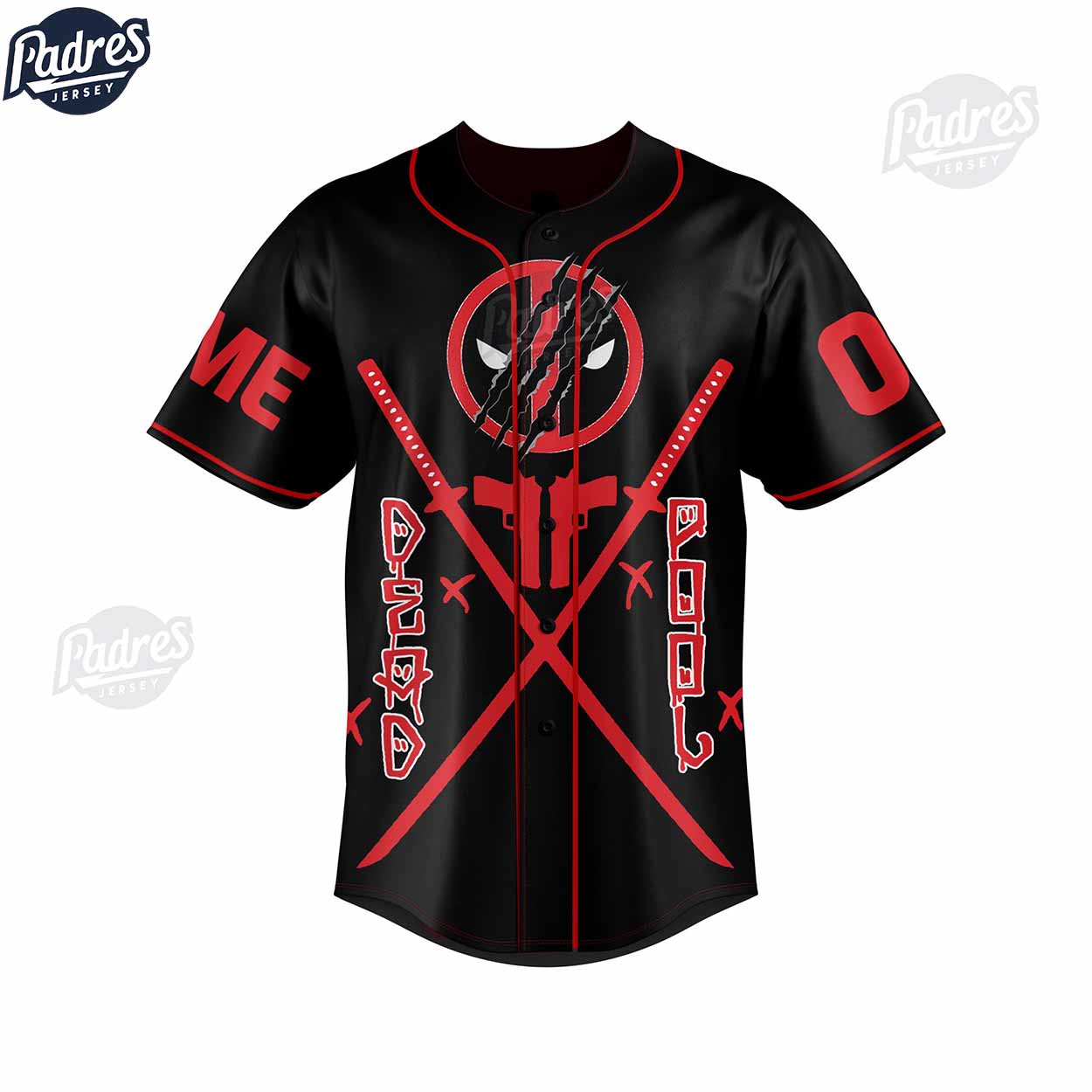 Dead Pool In My Defense I Was Left Unsupervised Custom Baseball Jersey - Padres Jersey Oasis: Elevate Your... (Image 2)