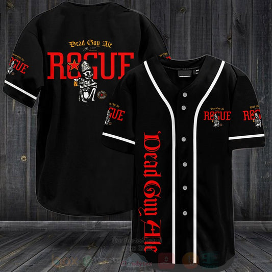 FASHION Dead Guy Ale Rogue Baseball Jerseys Botton Shirt