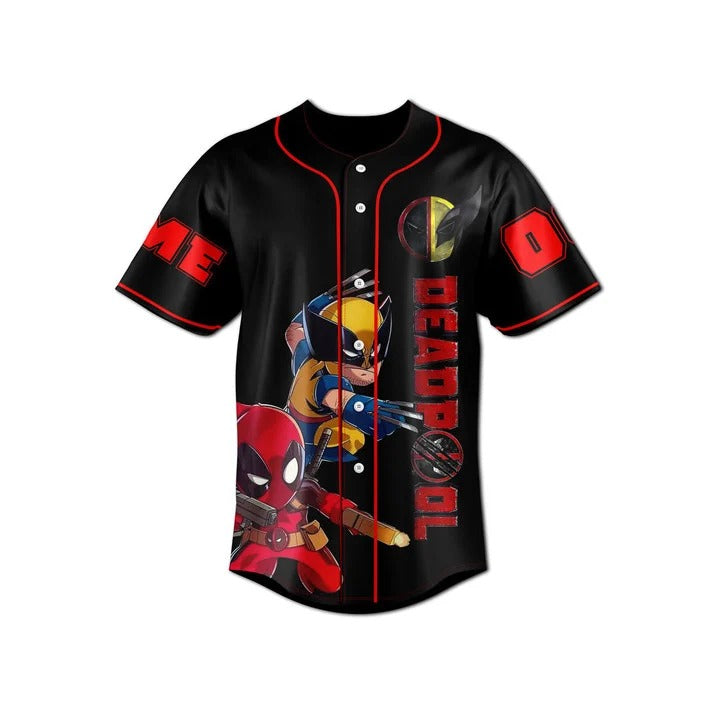 Deadpool 3 Wolverine Baseball Jersey - Padres Jersey Oasis: Elevate Your Baseball Style Game T-Shirts, Hoodie,... (Image 2)