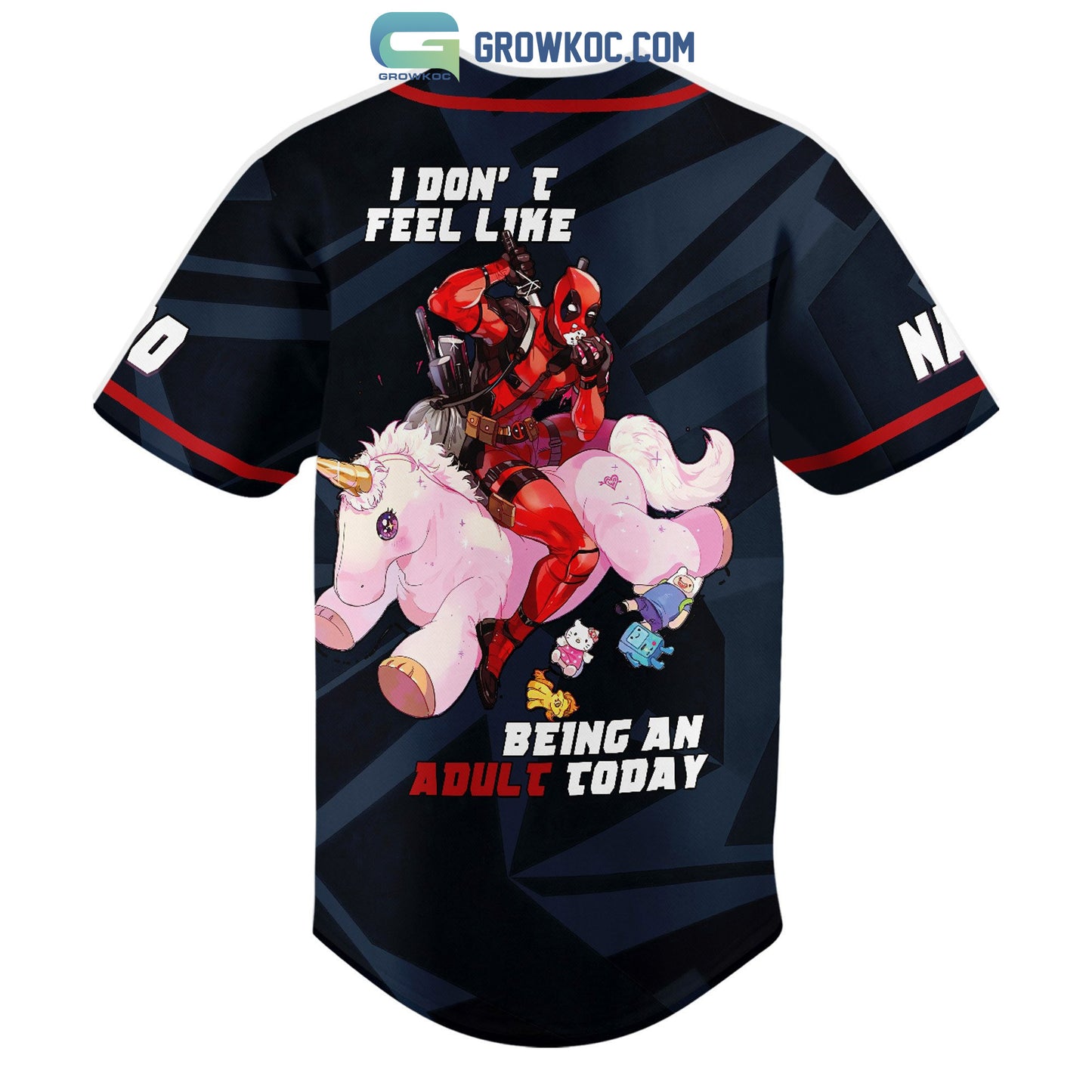 Deadpool I Don’t Feel Like Being An Adult Today Personalized Baseball Jersey