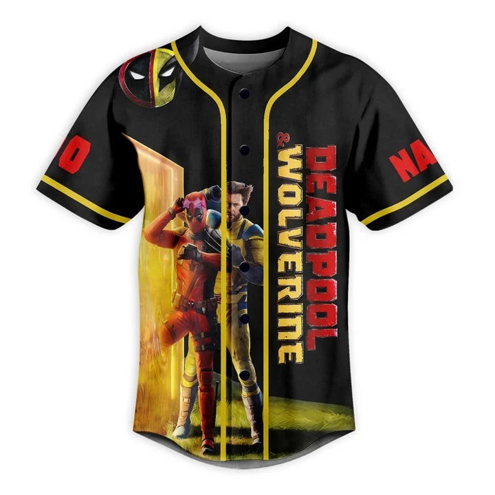 Deadpool Wolverines Let’s Kill The Fow Universe Custom Baseball Jersey - Padres Jersey Oasis: Elevate Your... (Image 2)