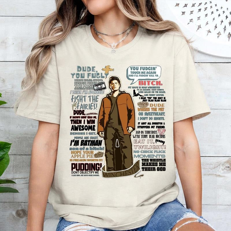 Dean Winchester Quotes T Shirt, Dean Winchester  T Shirt, Gift For Woman and Man Unisex T-Shirt Sweatshirt HoodieQuotes...