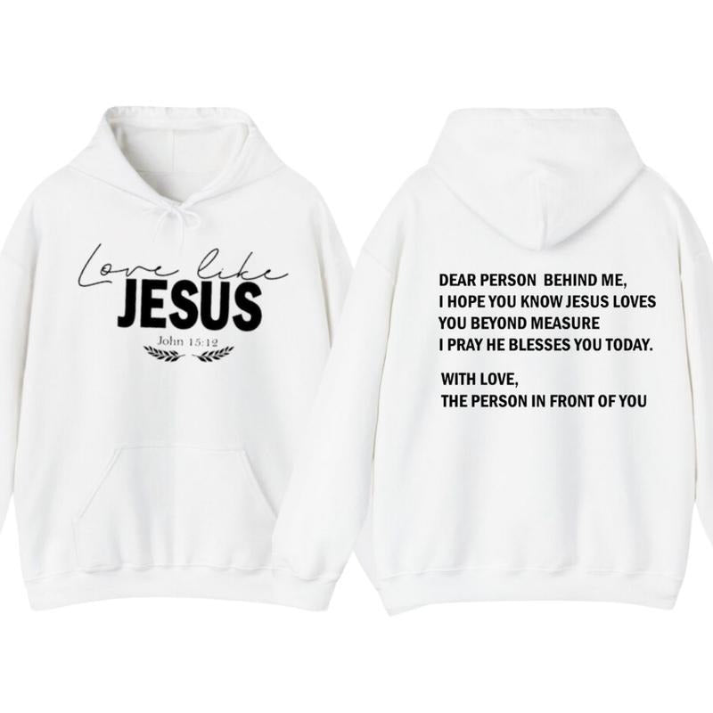 Dear Person Behind Me Love Like Jesus T-shirt, Hoodie Christian Shirt Jesus Love You Beyond Measure Gift For Her T-shirt...