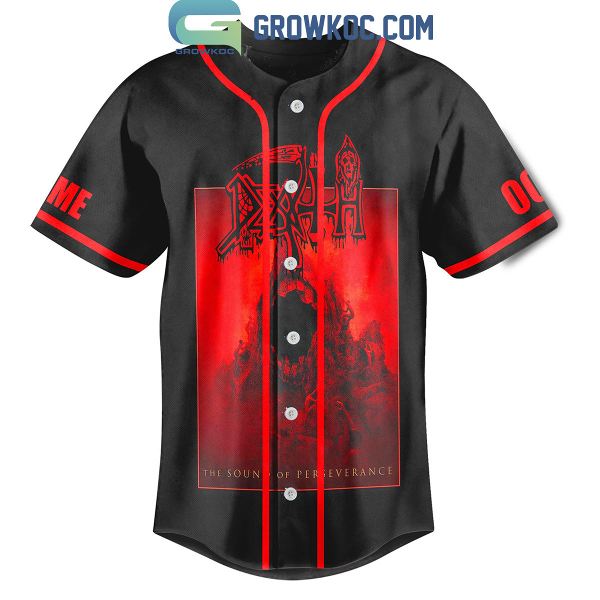 Death Metal Band Scream Bloody Gore Personalized Baseball Jersey