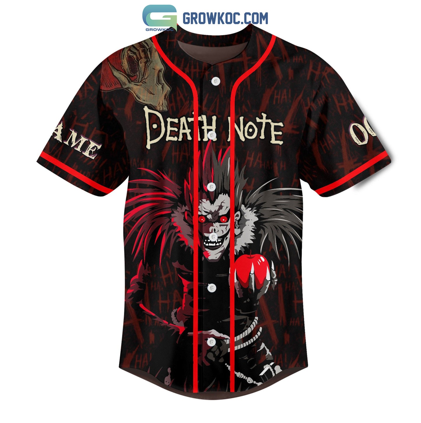 Death Note Humans Are So Interesting Personalized Baseball Jersey