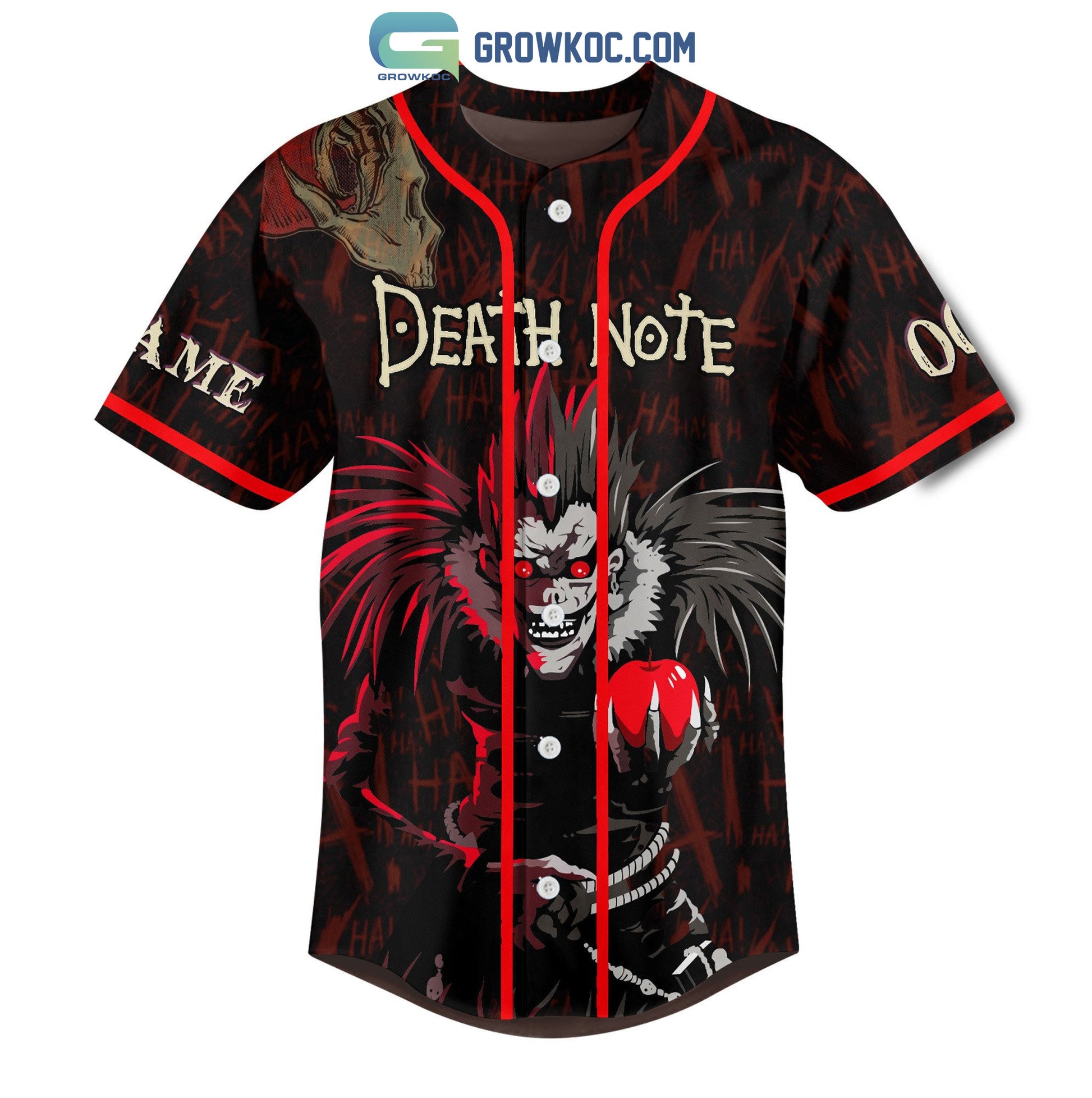 Death Note Humans Are So Interesting Personalized Baseball Jersey