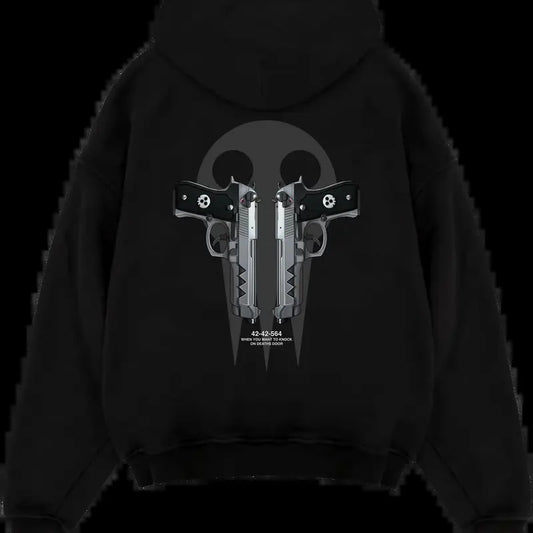 Death the Kid X Demon Twin Guns - Soul Eater 2 Side Hoodie And Tee Classic Hoodie, Blackstar X Chain Scythe