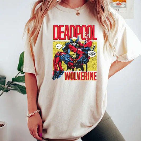Dedpool Wolverne Shirt, Cute Wolverie Dedpool 3 Movie Tee, Superhero Friends Shirt, Funny Men's And Women's Dedpool Tee,...