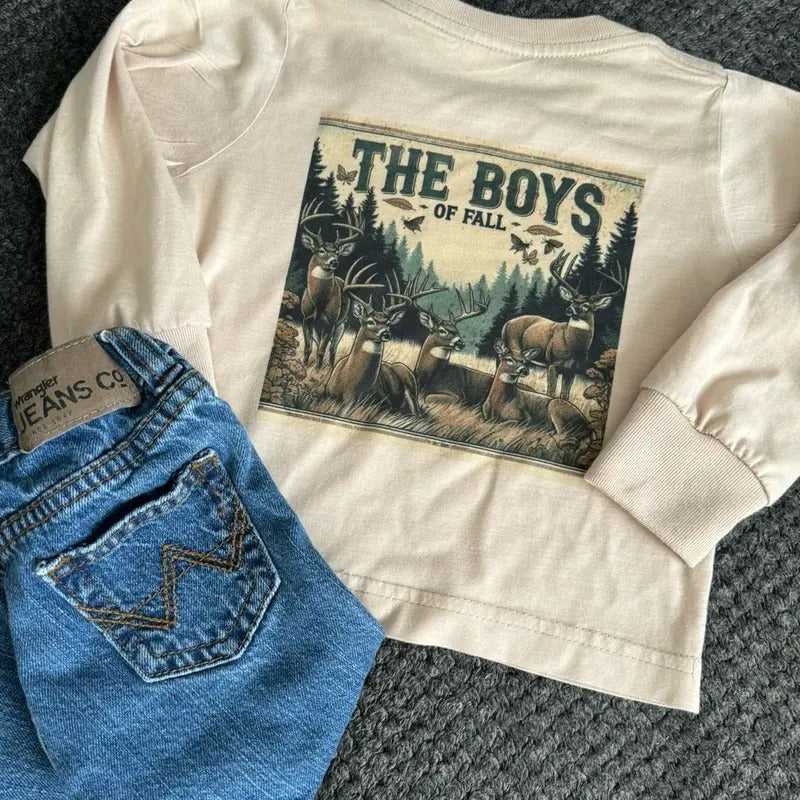 Deer Hunting Long Sleeve Tshirt-The Boys of Fall Hoodie, Sweatshirt | WearSparks.com