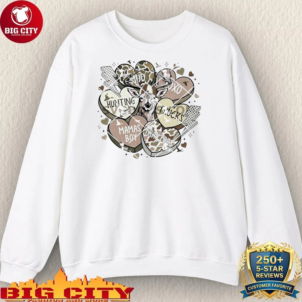 Deer Hunting Valentine Buck Mama Shirt